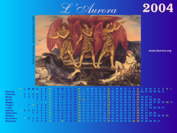 Il calendario 2004 de L'Aurora